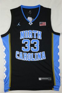 Maillot De Basket NCAA North Carolina University Antawn Jamison 33 Noir